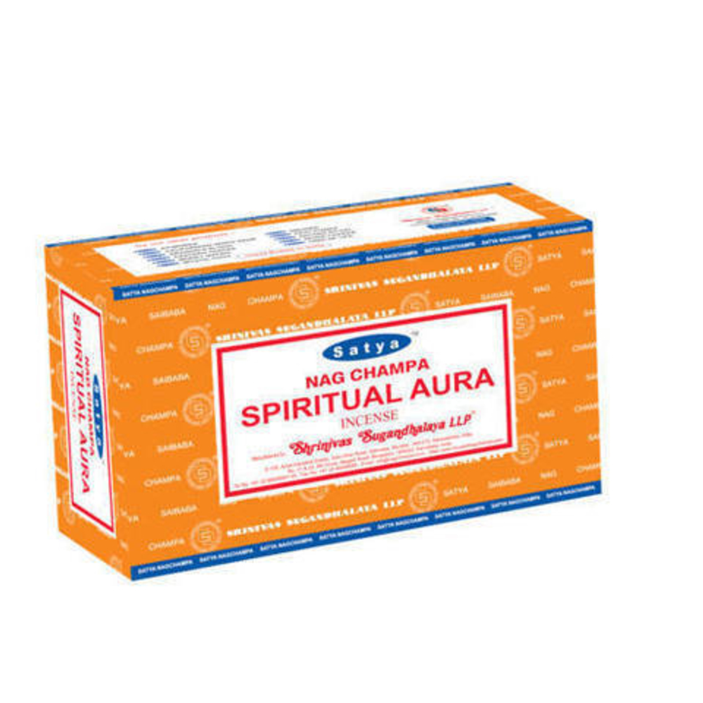 Satya Nag Champa Spiritual Aura Благовоние-масала Духовная аура, 15 г