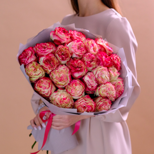 Купить Букет пионовидных роз Apple Jack #987