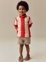 Поло для мальчика Next E66-446, Молочный, Красный