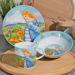 Набор детской посуды 3 предмета "Принцесса" LR 27343