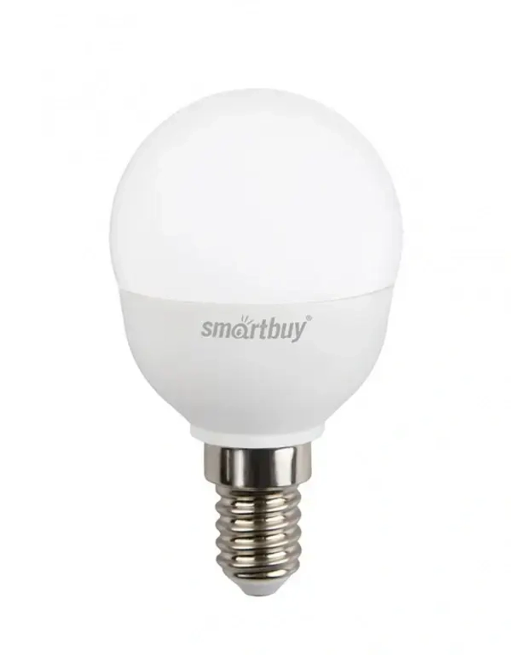 Лампа светодиодная SmartBuy, 7Вт, шар G45, Е14, 220В, 550Лм, 4000К (100)*