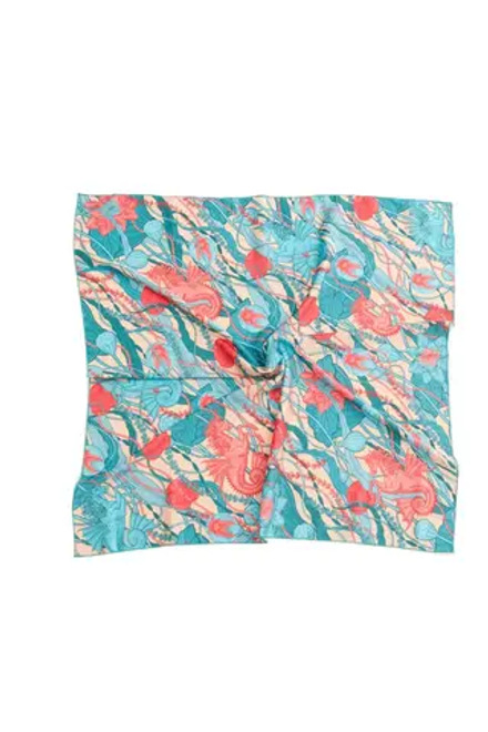 Платок " Морские единороги"