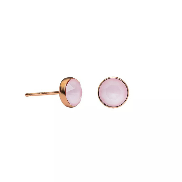 Серьги-пусеты Fiore Luna Crystal Powder Rose SWE298 PR RG