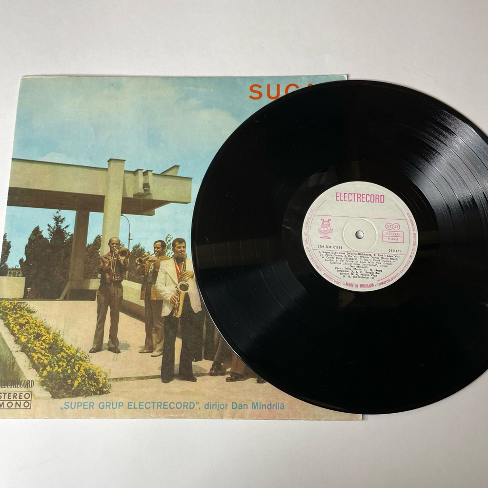 Винтажная виниловая пластинка LP Super Grup Electrecord , Dirijor Dan M ndrila Sugar Baby Love (Румыния 1975)