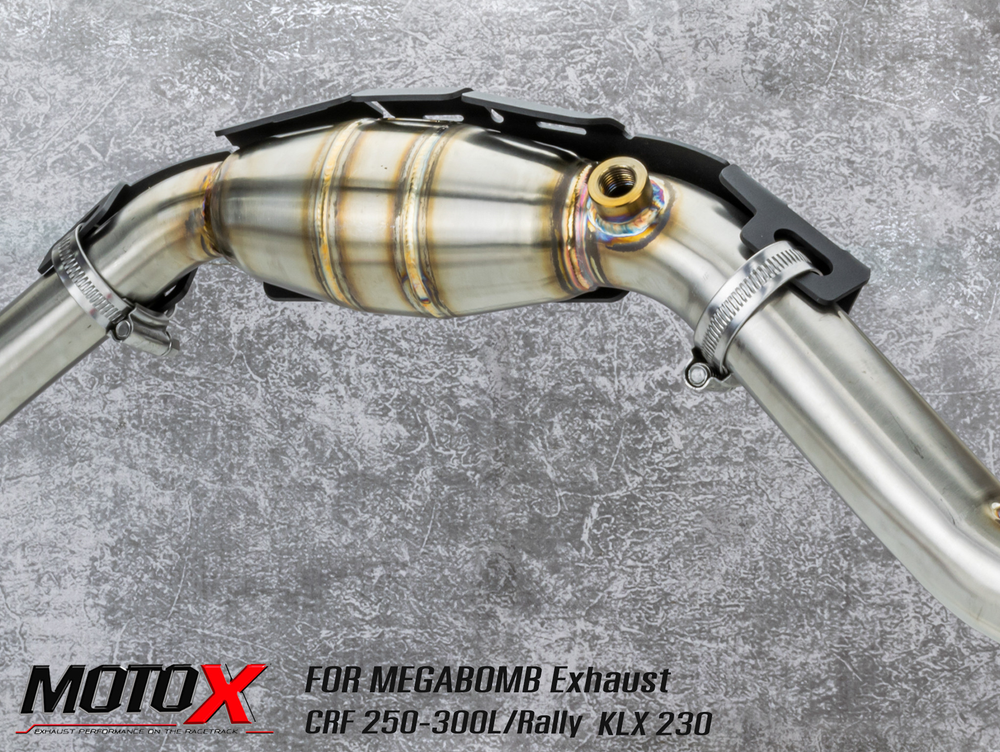 Exhaust Heat Shield  MANIFOLD GUARD MOTO-X for Megabomb pipes Honda CRF250-300l-M-Rally, KLX230 Kawasaki.