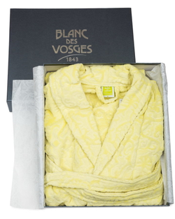 Халат махровый Blanc des Vosges Princess зеленый Франция