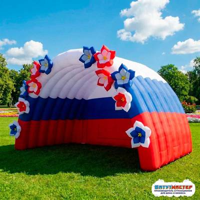 Мобильная надувная сцена «Россия в цвету», 6×4×4 м