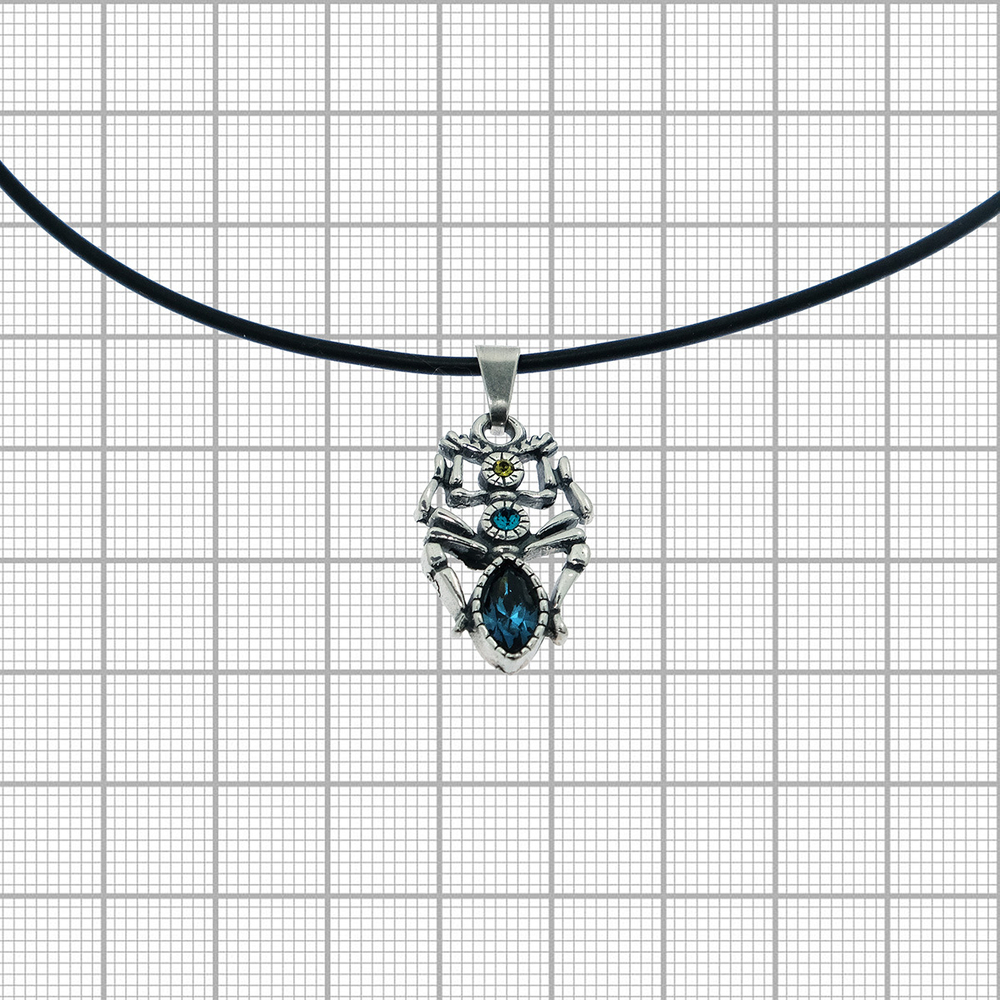 "Тоурмис" подвеска в серебряном покрытии из коллекции "Кассида" от Jenavi с замком карабин