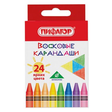 Восковые мелки (ПИФАГОР) 