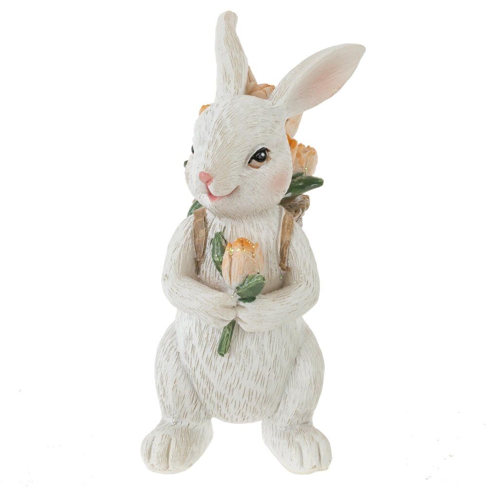 GAEM Фигурка декоративная "Заяц с корзиной", L5 W6,5 H11 см