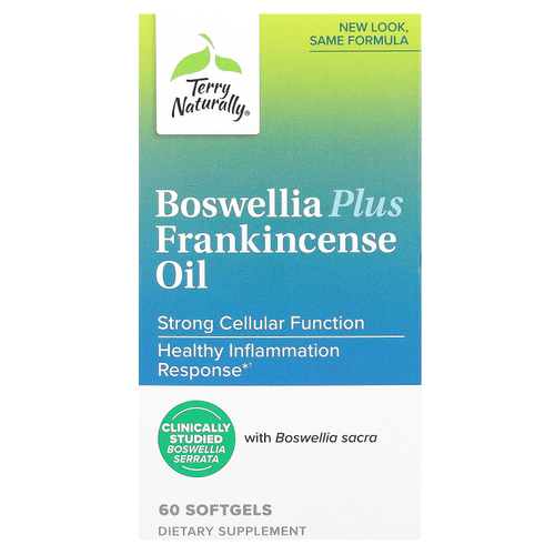 Terry Naturally, Boswellia Plus с маслом ладана, 60 капсул