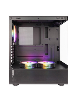 1STPLAYER MIKU Mi7-A Black / ATX / 3x120mm LED fans / Mi7-A-BK-2F1R-1F1