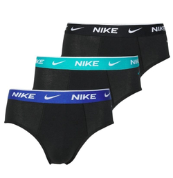 Мужские спортивные боксеры Nike Everyday Cotton Stretch Brief 3P - черный