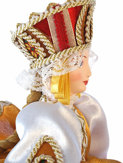 Кукла коллекционная на чайник в русском народном костюме