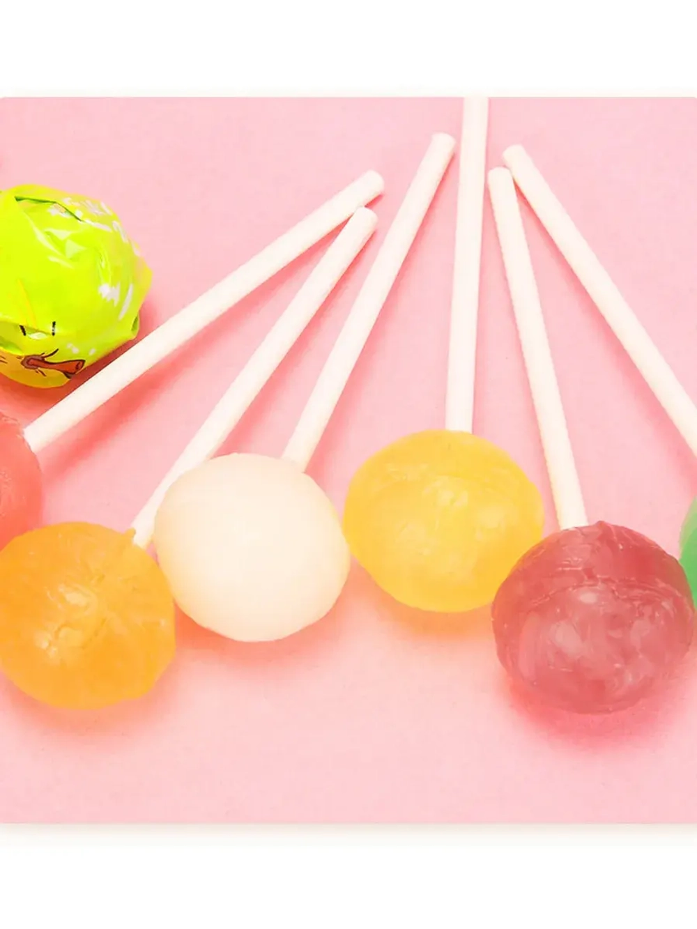 Леденцы на палочке Клубника, Апельсин, Личи 120 г