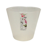 Горшок для цветов London Orchid D230 мм, 5л с дренажной вставкой белый перламутровый (пластиковый)