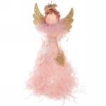Фигурка новогодняя «Фея любви» 16 см, Розовый