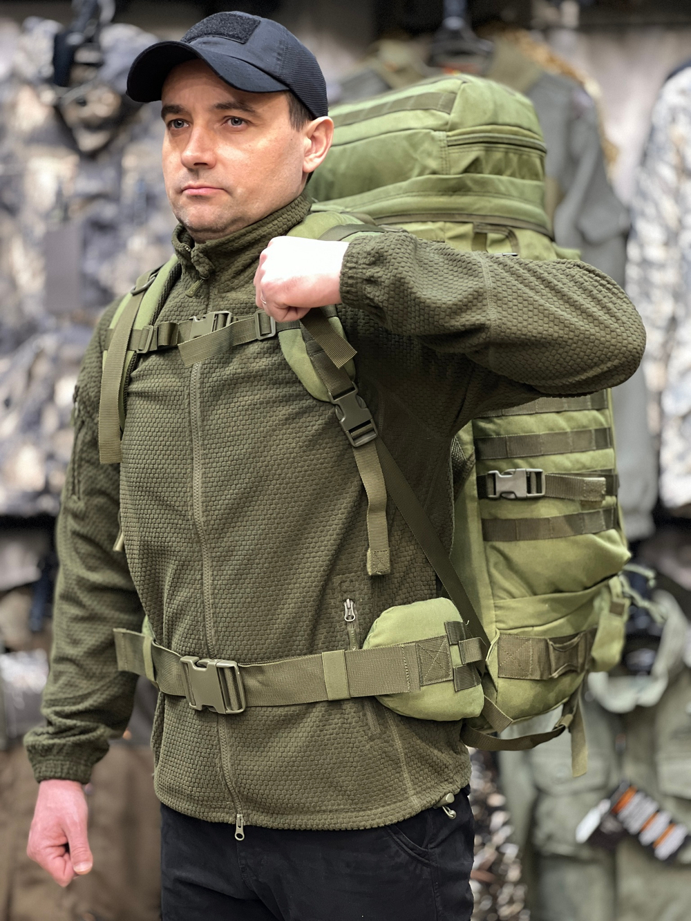 Рюкзак рейдовый 7.62, 100 л, Олива