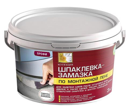 КОЛЛЕКЦИЯ Шпаклевка-замазка по монтажной пене 3кг (ИжСинтез)
