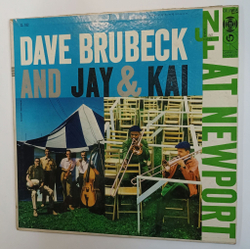 Винтажная виниловая пластинка LP Dave Brubeck And Jay and Kai At Newport (USA 1956)