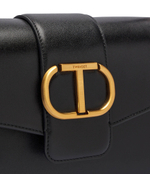 Кожаная сумка через плечо TWINSET - черный(242TB7090)