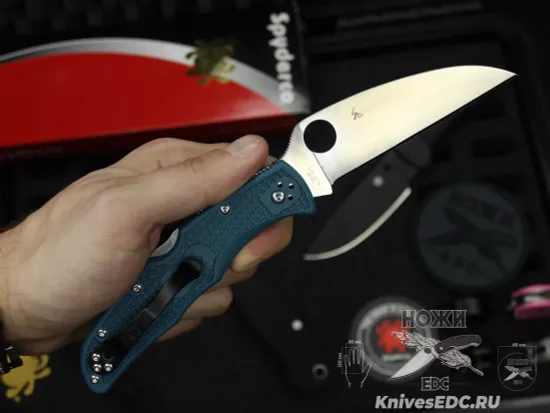 Нож складной Spyderco Endura 4 Wharncliffe K390 Cobalt 10FPWK390