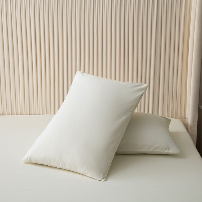 Комплект постельного белья Однотонный Сатин «Молочный фарфор»