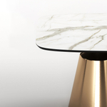 Стол овальный Lucas 200, керамика матовая, белая