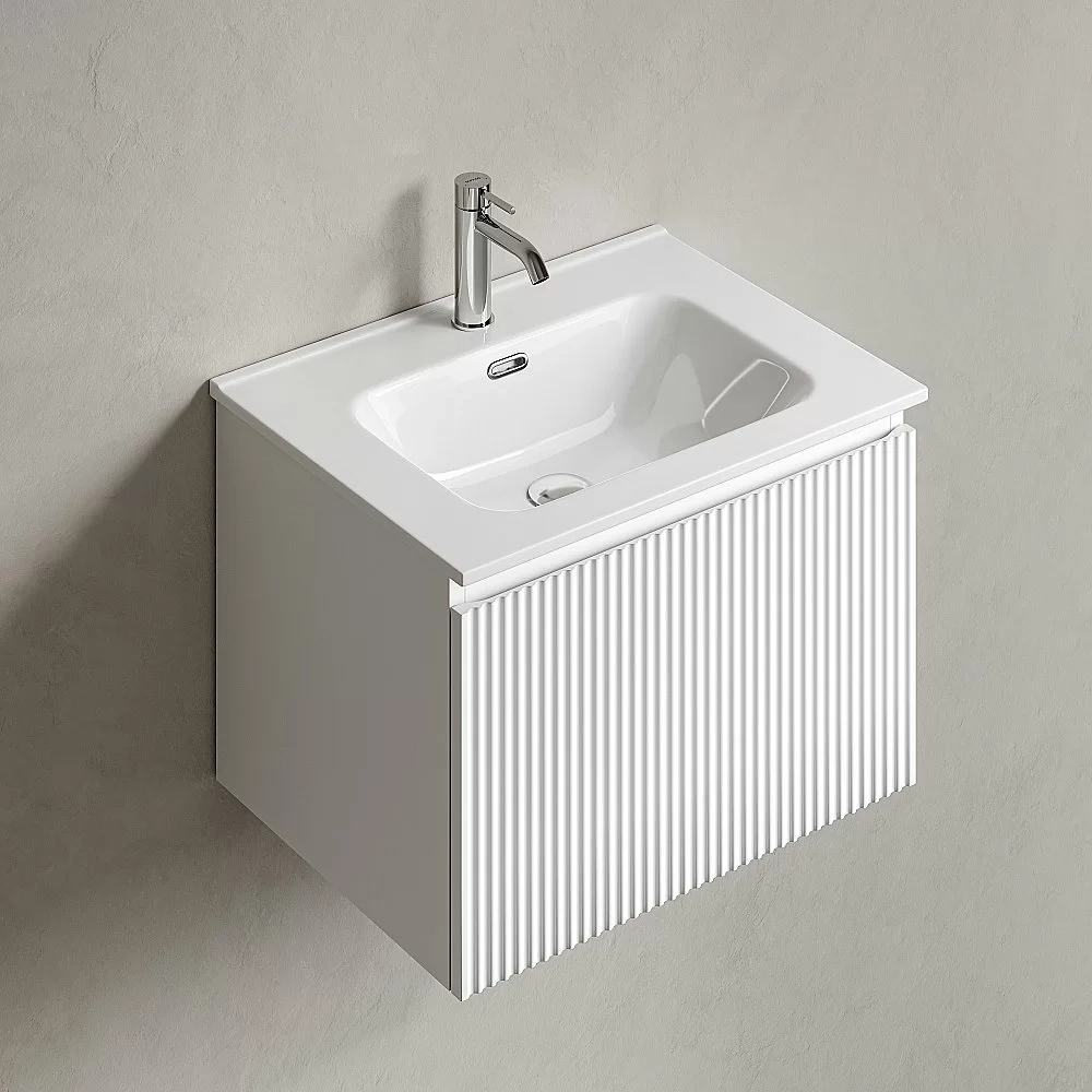 Тумба с раковиной Sancos Snob R 1.0 SNR1.060W/CN7001 Bianco