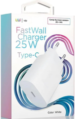 Зарядное устройство VLP 25W USB-C PD PPS White USB Type-C белый
