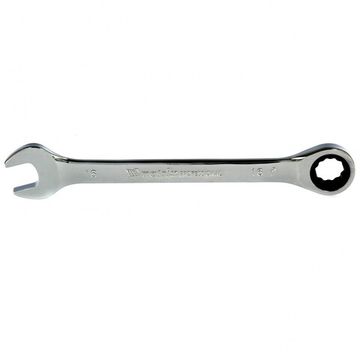 Ключ комбинированный трещоточный, 16мм, CrV, зеркальный хром Matrix 14809