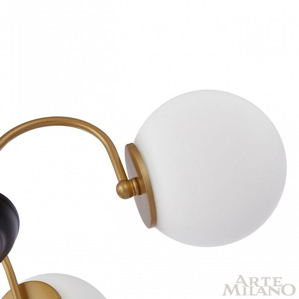 Люстра на штанге Arte Milano AM-Napoli 312066/D940/8 BS/BK