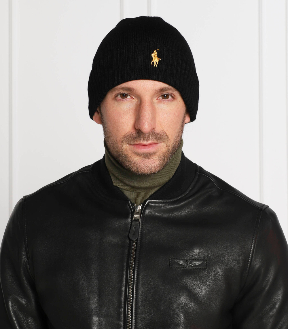 хлопковая шапка POLO RALPH LAUREN - черный(710886137)