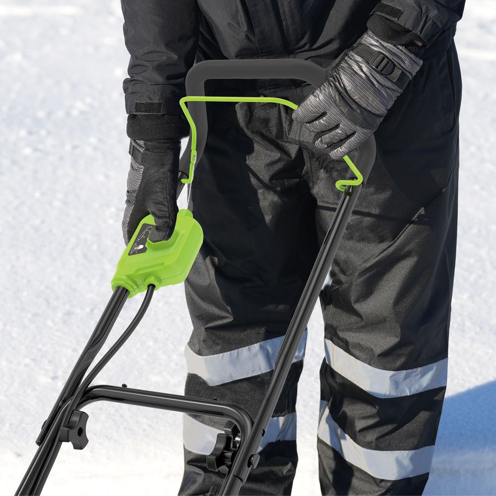 Снегоуборщик аккумуляторный Greenworks G40ST40, 40V, 40 см, с 1хАКБ 4 Ач и ЗУ (2603607UB)