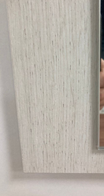 Зеркало навесное Ольга-17 крафт серый/дуб крафт белый