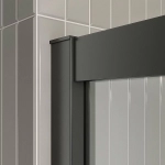 Душевой уголок BelBagno LUCE-A-2 90х90 стекло прозрачное/профиль черный