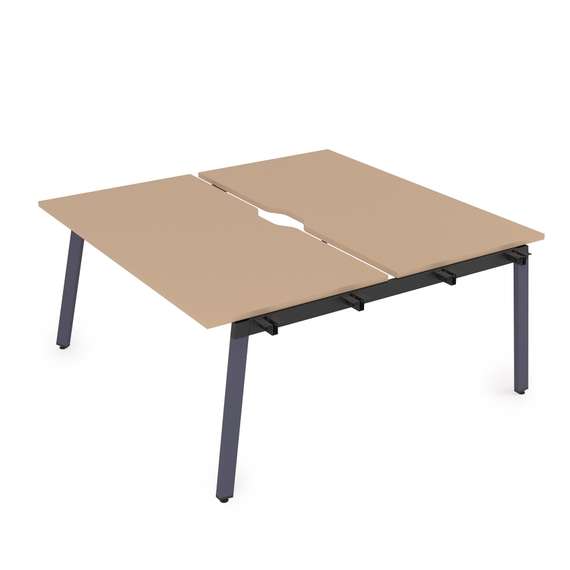 10БДНВ.274 Стол системы БЕНЧ, сдвоенный, на 2 рабочих места - начальный (1600*1435*750)