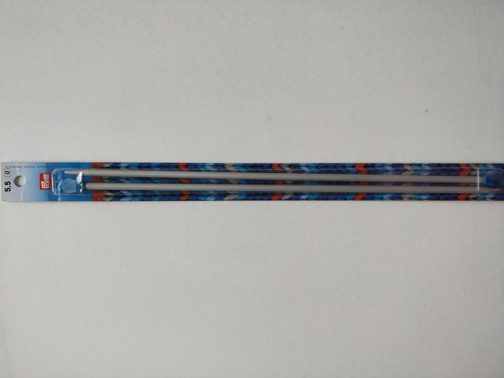Prym прямые спицы 35см пластик