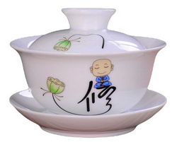 268021.3 Гайвань ДАО "Мудрец" 120мл. h=65 мм, d=93 мм, фарфор белый