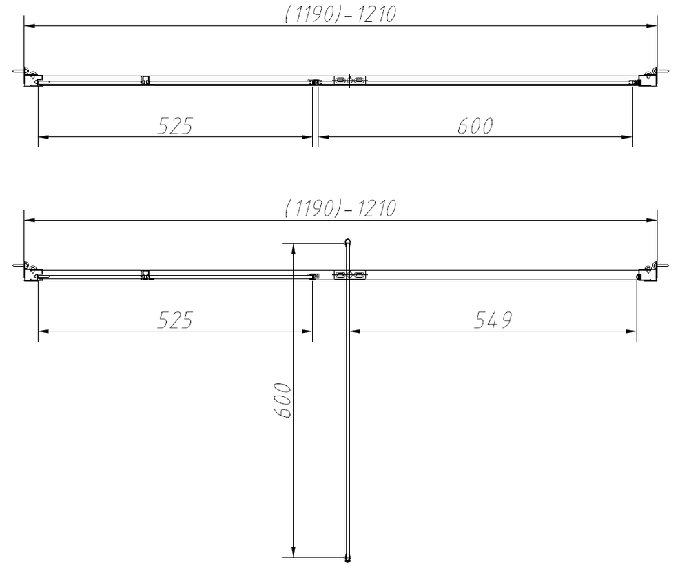 Душевой уголок Слим-Н (Slim-N) Vincea VSR-4SNP1012CLGM, 1200*1000, вороненая сталь, стекло прозрачное