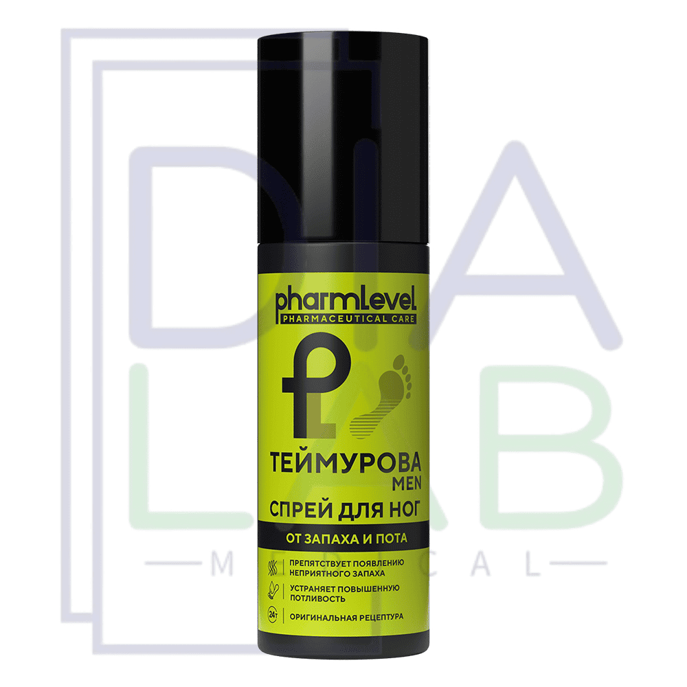 Дезодорант для ног спрей Теймурова от запаха и пота MEN 150 мл 3 шт.