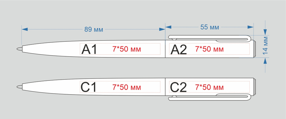Ручка Martini пластиковая