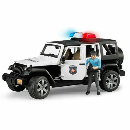 Игрушечный транспорт Bruder - Полицейская машина Jeep Wrangler Unlimited Rubicon с полицейским и аксессуарами - Брудер 02526
