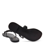 Кожаные вьетнамки MILLER DECO TORY BURCH - черный(161424)