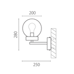 373620 Светильник BOLLA 1x10W (led) E27 ЧЕРНЫЙ IP65