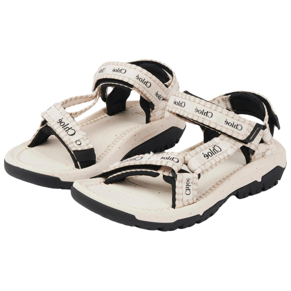 TEVA x Chloe Hurricane XLT2 Polyester One Strap Sandals Women"s Natural White