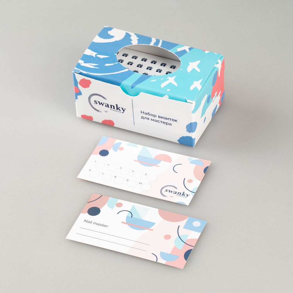 Swanky Stamping Набор визиток для мастера &quot;Геометрия&quot;