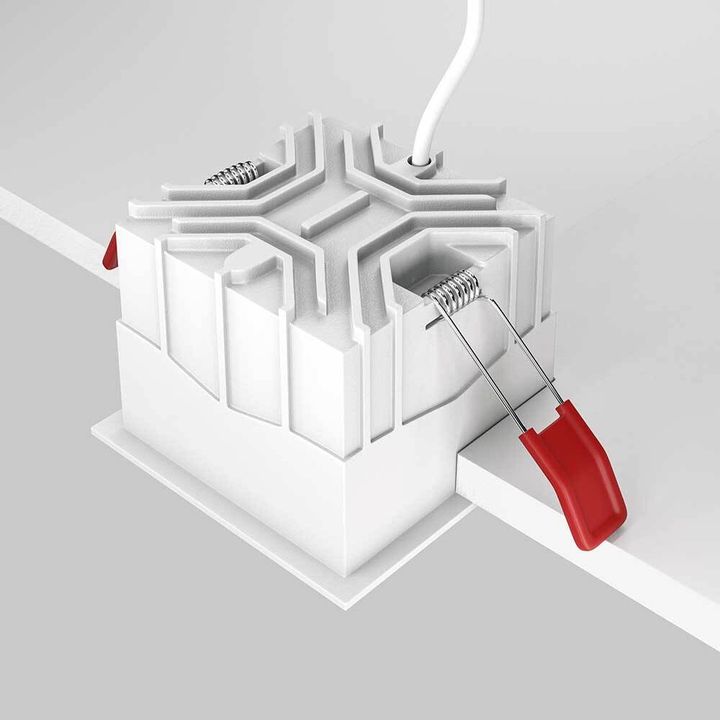 Встраиваемый светильник Maytoni Alfa LED DL043-01-15W3K-D-SQ-W