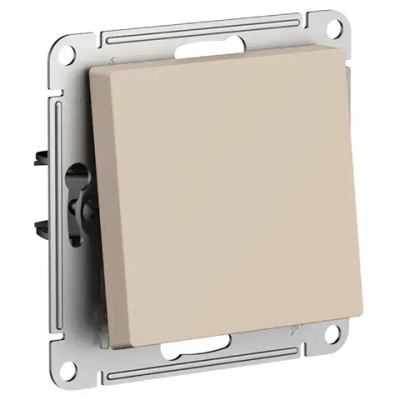 ATLASDESIGN 1-клавишный ВЫКЛЮЧАТЕЛЬ, сх.1, 10АХ, механизм, ПЕСОЧНЫЙ