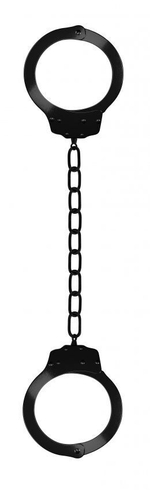 Чёрные металлические кандалы Metal Ankle Cuffs (Цвет: черный)